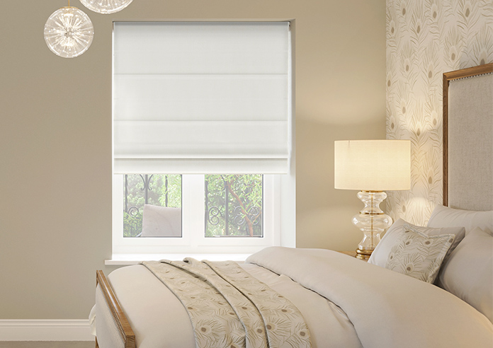 Rhea, Eskimo White - Twist&Fit Roman Blind - Image 3